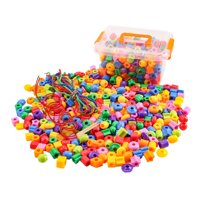 Bothyi - Juguete Para Enhebrar Cuentas Multicolores Para Niños De 3, 4 Y 5 Años, 100 Cuentas