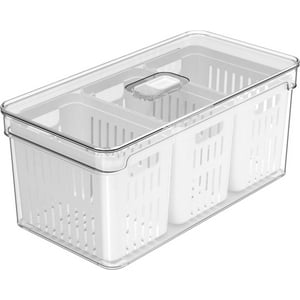 Ou - Organizador Refrigerador Clear Fresh 3 Cestas 5 Lt