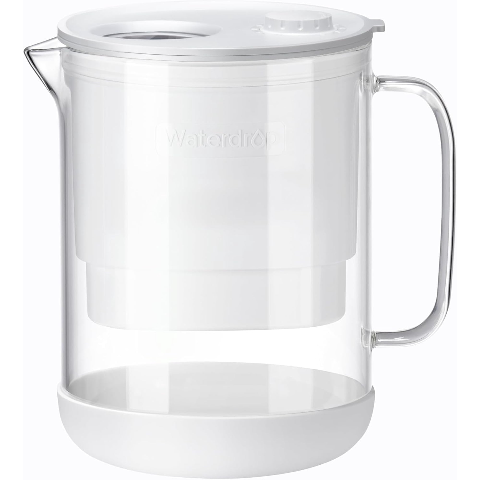 Filtro De Agua En Forma De Jarra Waterdrop De Vidrio Para 7 Tazas Con 1 Filtro, Color Blanco
