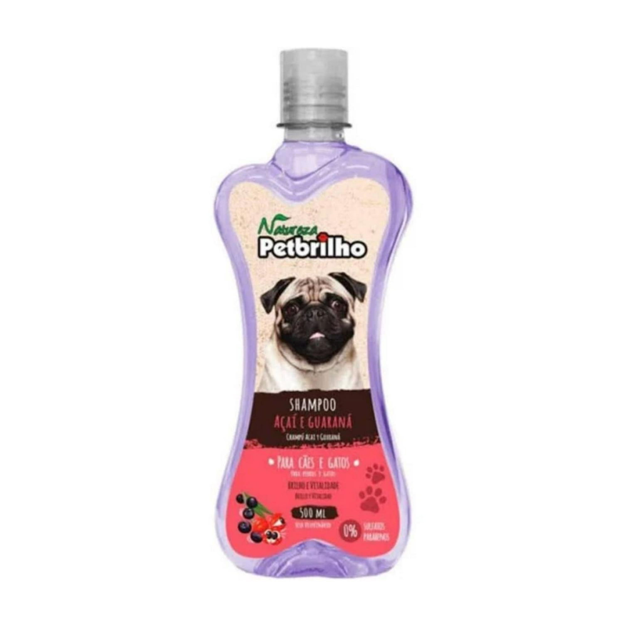 Genérico - Shampoo Vegano Acaí Y Guaraná 500ml Perros Blanco