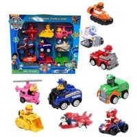 Pack 9 Autos Paw Patrol A Fricción Cachorros Desmontabe Coral
