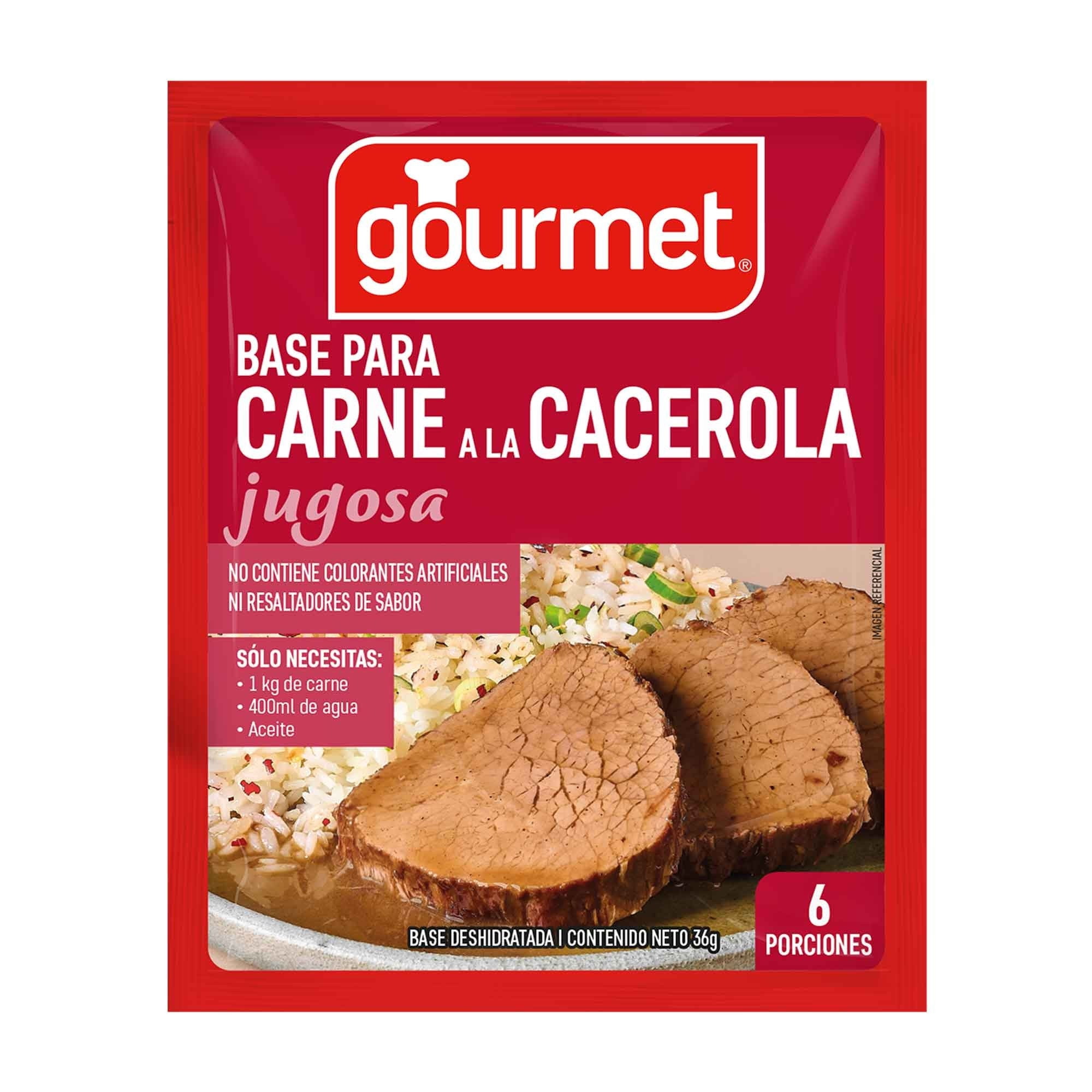 Base Para Carne A La Cacerola (6 Porciones) Sobre 36 g Gourmet