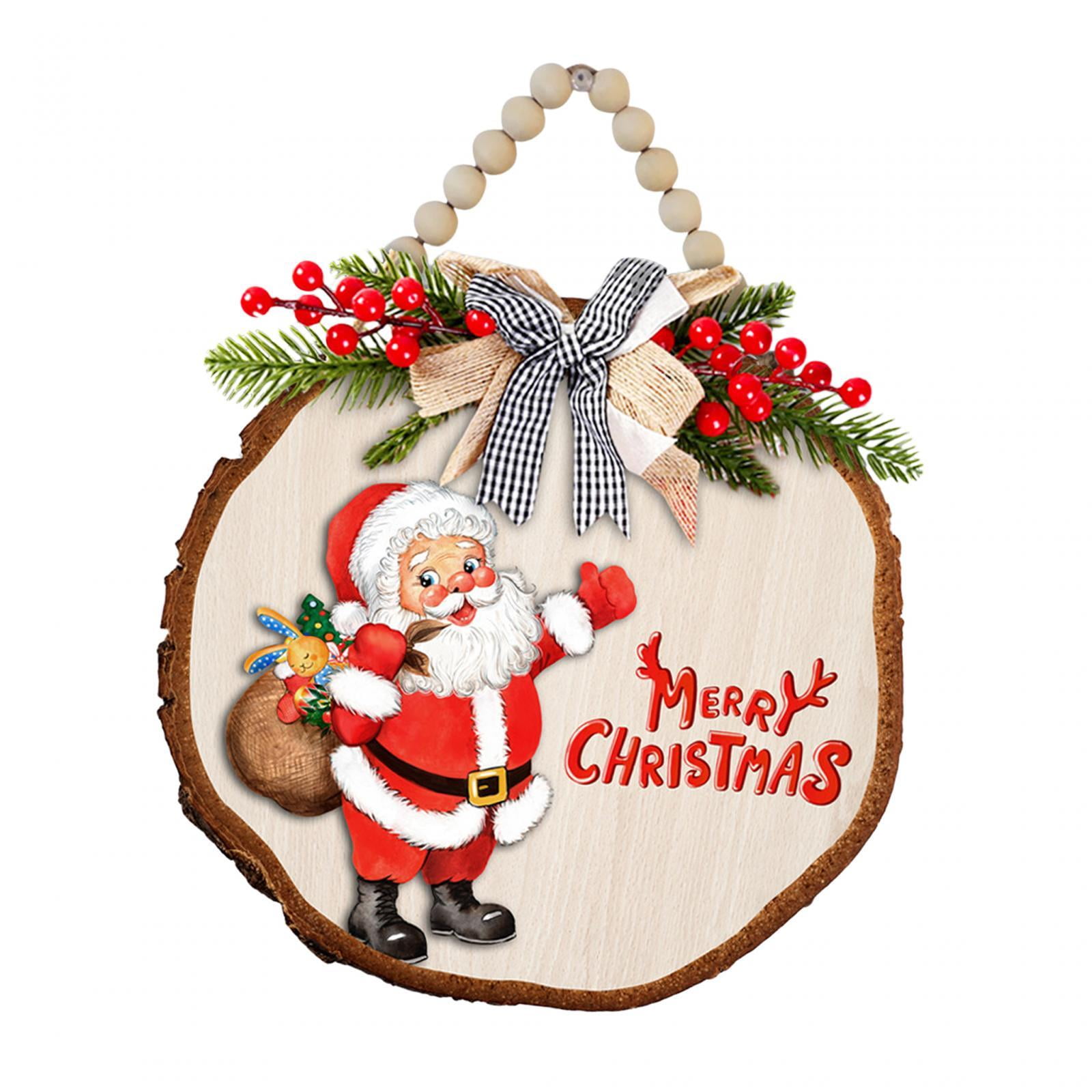 Bothyi - Letrero Colgante De Navidad, Colgador De Puerta, Para Granja, Fiesta De Navidad, Ventana, Estilo D