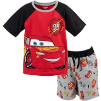 Set De Camiseta Y Pantalones Cortos Disney Pixar Cars Lightning Mcqueen