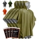 thumbnail image 1 of Poncho de lluvia de emergencia PREPARED4X con forro de manta Mylar, paquete de 4, 1 of 7