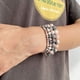 thumbnail image 4 of Gorgeous Matte Natural Pink Zebra Jasper Stone Bracelet - Perfect for Yoga, Meditation, Relaxation & Anxiety Relief - A Perfect Gift for Women & Couples!, 4 of 5