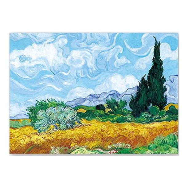 1pc Abstract Starry Sky Landscape Canvas Wall Painting Modern Home Decor Hanging Painting No Frame