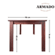 thumbnail image 5 of Juego de Comedor New Barcelona Chocolate 4 silla Mesa Rectangular, 5 of 7