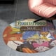 thumbnail image 4 of Robin Hood Alfombra Redonda de Felpa Coral, Antideslizante, No Desprende Pelusas, Lavable y Duradera para Salón, Dormitorio y Habitación de Niños 60cm, 4 of 6