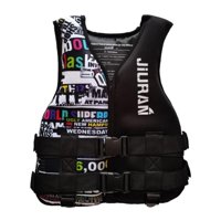 Magideal - Vida De Adultos Chaleco Vida Conveniente Chaqueta De Natación Para Piragüismo De Natación De Panoas Negro