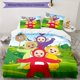 thumbnail image 1 of Teletubbies-Inspired 3pcs Bedding Set - Includes 1 Cover & 2 Pillowcases, Breathable Polyester, Machine Washable - Perfect for All Seasons S1088, 1 of 1