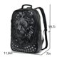 thumbnail image 2 of Mochila Kiisy 3D de piel de león para portátil a la moda, viajes, negra, 2 of 8