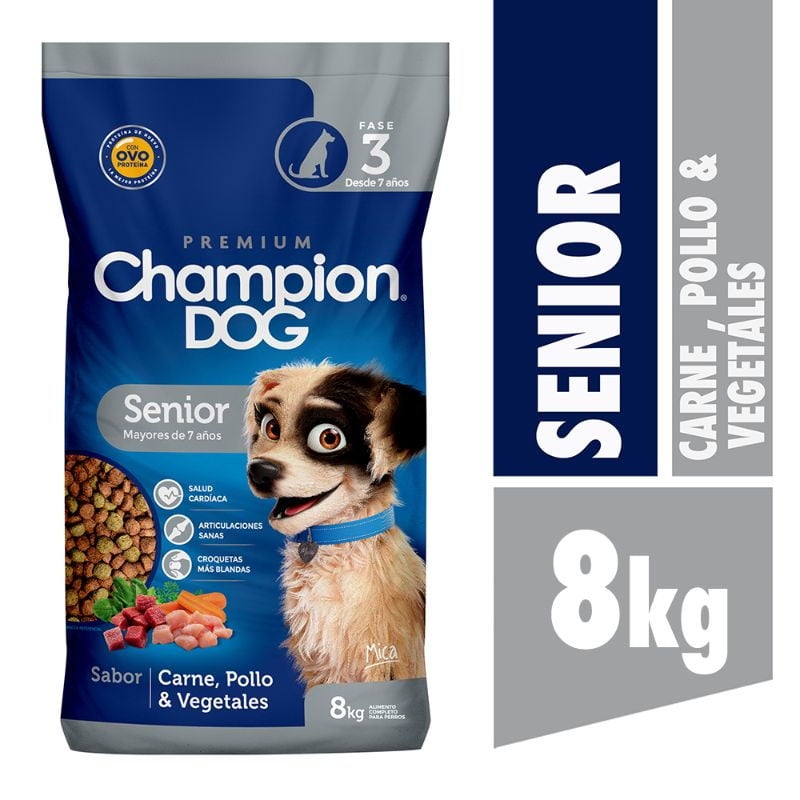 Champion Dog Senior Carne 8Kg