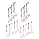 thumbnail image 4 of 20pcs Lámpara Ferroviaria De Luz De Calle LED De Una Sola Cabeza Calibre 1: 100 HO, 4 of 5