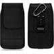 thumbnail image 1 of Funda de nailon con clip para cinturón para teléfono móvil y trabilla para Samsung Galaxy A14, A13, A22 5G, A23, A03S, A32 5G, S23 Ultra, S22 Ultra, Negroview A55, A95, Moto G Power 2022, Nod N200, 1 of 5
