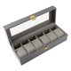 thumbnail image 3 of Caja Para Relojes Para Hombre, Organizador De Joyas Para Regalar, Ideal Para Negocios, Anillos, Pulseras, 6 Ranuras, 3 of 5