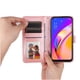 thumbnail image 4 of Funda tipo cartera FOXDOCK para OPPO A94 5G , diseño girasol en relieve, cuero PU, cierre magnético, soporte y tarjetero, 4 of 5
