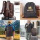 thumbnail image 4 of Mochila para portátil Masa Kawa de piel marrón para hombre, 16 pulgadas y 15,6 pulgadas, 4 of 8