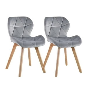 Habita2 Chile - Set 2 Sillas Velvet Gris