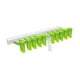 thumbnail image 1 of Soporte Rack De Almacenamiento Sin Perforación Con Clip De Cierre Dispensador 10 Agujeros Verde Transparente, 1 of 5