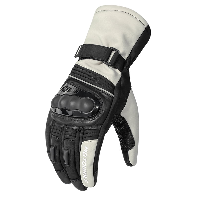 Guantes Para Motociclismo De Invierno Motowolf Mdl0318 - Negro Verde - Talla M