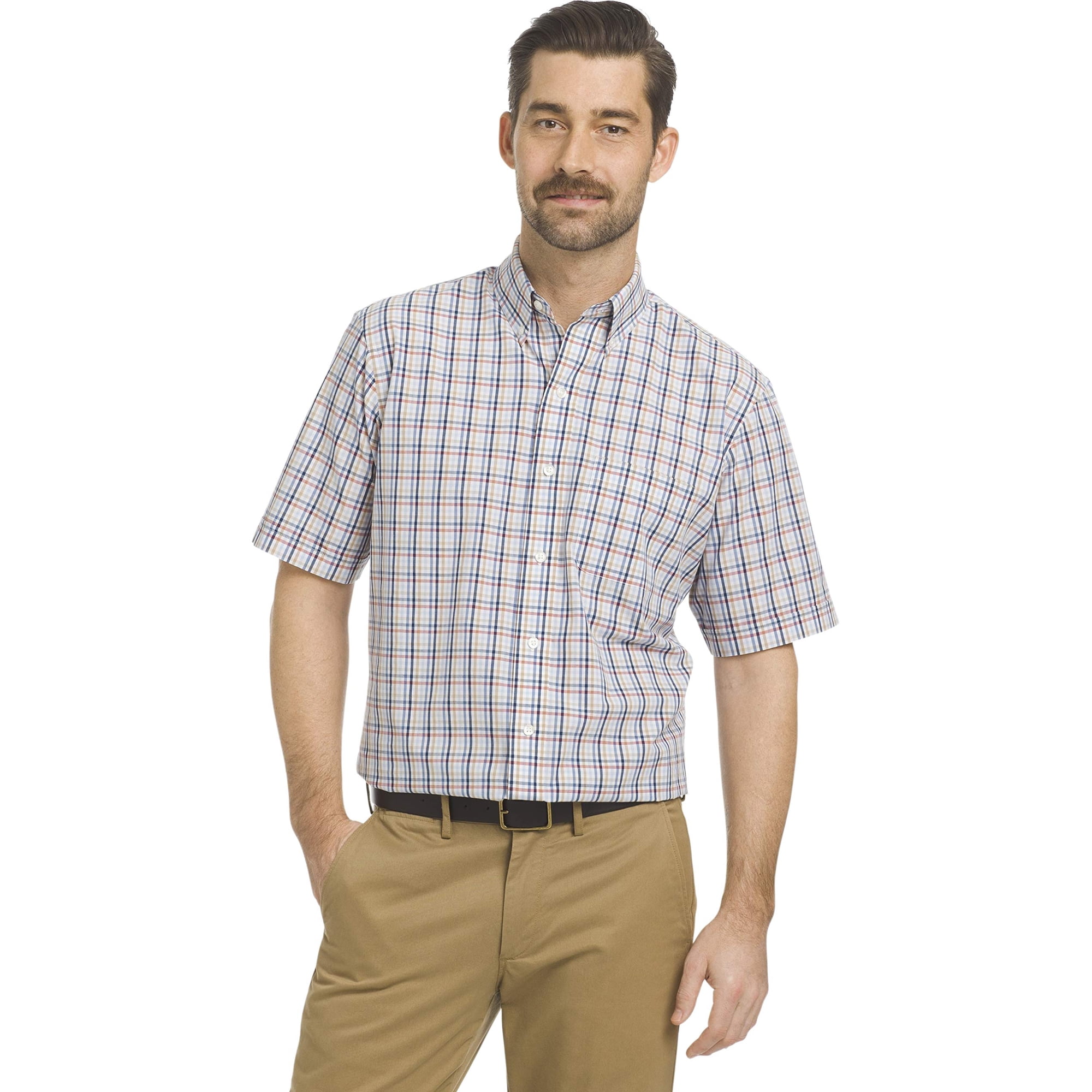 Camisa Arrow Hamilton De Manga Corta A Cuadros Para Hombre Riviera 2xl