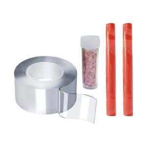 Magideal - Cinta De Doble Cara Para Hacer Burbujas Con Pajitas Y Lentejuelas, Ideal Para Manualidades, Impermeable, Creativa, Transparente, Hecha A Mano, Juguete Educativo Para Adultos. 2Mmx3Cmx5Metros