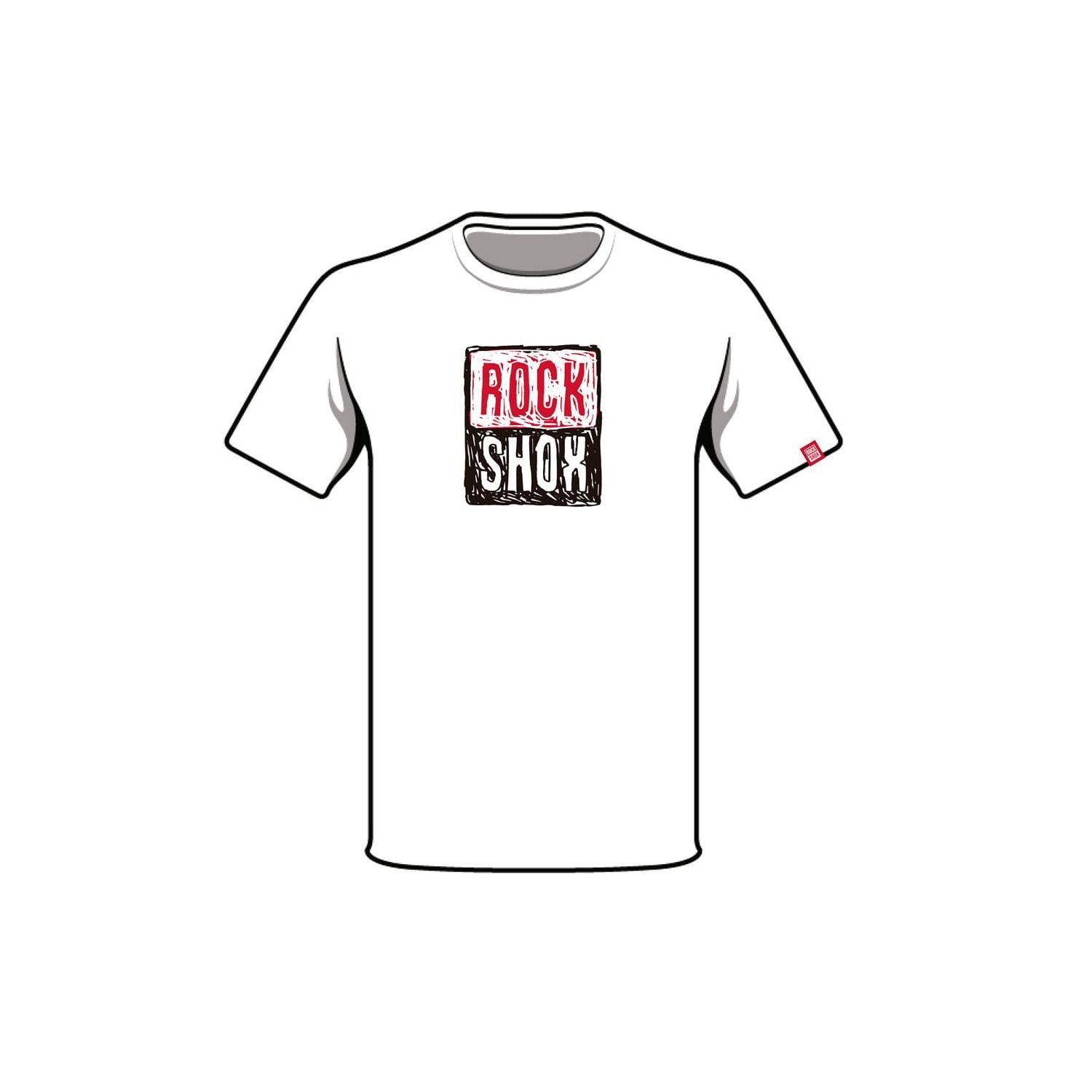 Polera Rockshox Manga Corta R2206 Blanco