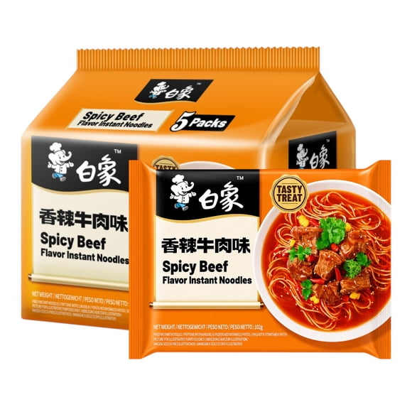 Ramen Baixiang Carne Picante 5 Pack 102g
