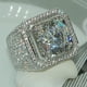 thumbnail image 3 of Stylish and Elegant Men's Zircon Ring with Full Rhinestone Accents - Perfect for Fashionable Accessories and Jewelry, 3 of 5