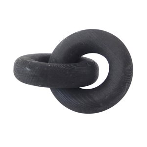 Magideal - Escultura De Nudo De Moderna, Artesanías De , Decoración De Eslabones De Cadena De Tallada Rústica Bohemia Para Dormitorio, Negro