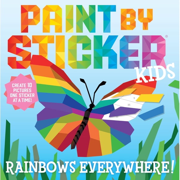 Libro pintado por Sticker Kids: ¡Arcoíris en todas partes! con pegatinas