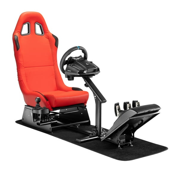 Simulador Cockpit Rojo Logitech Thrustmaster Moza PXN