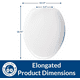 thumbnail image 3 of Tapa Wc Plastica Blanca Universal Redonda Fanaloza Color Blanco, 3 of 3