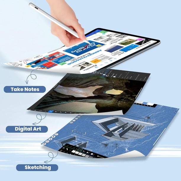 Lápiz capacitivo con forma de bolígrafo para Apple iPad A16 de