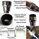 thumbnail image 4 of Rociador flexible para grifo FAVORXTM 360° cromado 14 cm, 4 of 9