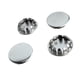 thumbnail image 1 of Tapones metálicos para orificios de 11/16" niquelados, paquete de 4, 1 of 1