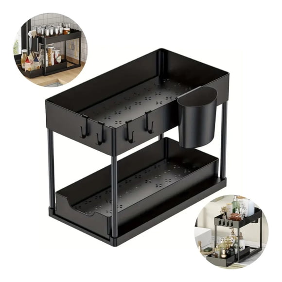 Organizador De Cocina/baño 2 Nieves Estante Multifuncional