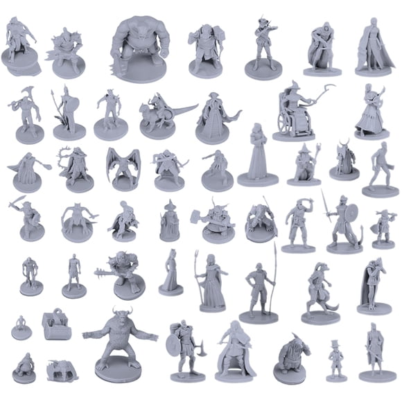 Set de miniaturas de 50 figuras de fantasía de Path Gaming para juegos de rol