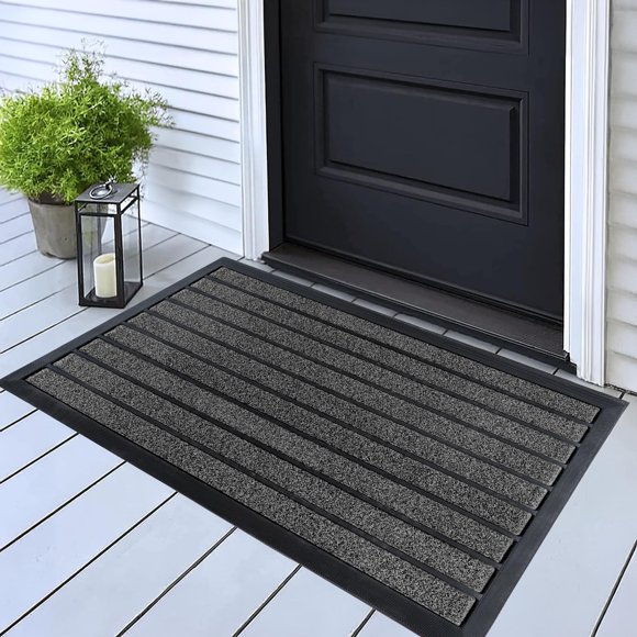 Felpudo ubdyo 81 cm x 51 cm Gris Brillante Duradero