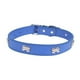 thumbnail image 1 of Collar Unicolor Cuero Sintetico Mascota Gatos Hueso Metal M, 1 of 2