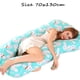 thumbnail image 5 of Almohada para embarazadas, almohada en forma de U desmontable y lavable, cojín grande, almohada de cintura, 5 of 5