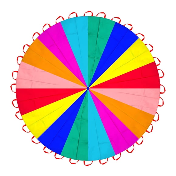 Paracaídas Amyese Rainbow Play Team Game 7 m 32 Asas