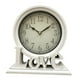 thumbnail image 3 of Reloj De Escritorio Redondo Para Chimenea, Sin Tictac, Decorativo, Para Granja, Silencioso, Junto A La Cama, Color Blanco, 3 of 3