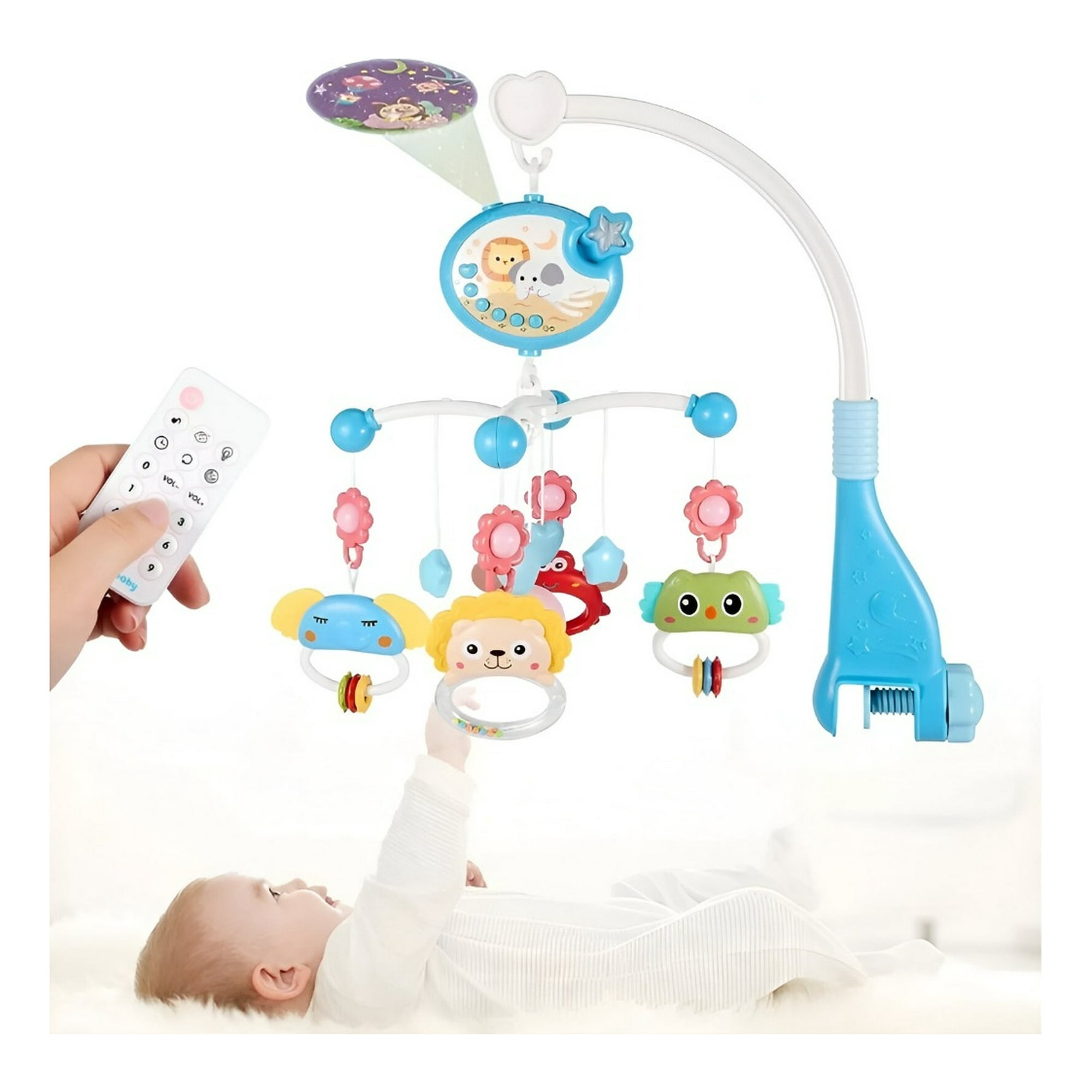 Genérico - Móvil Bebé Cuna Juguetes Música Luces Carrusel Portátil Jhn