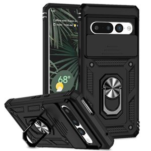 Estuche Gangxun Para Google Pixel 7 Pro, Soporte Giratorio 360°, Estilo Mecánico Y Magnético