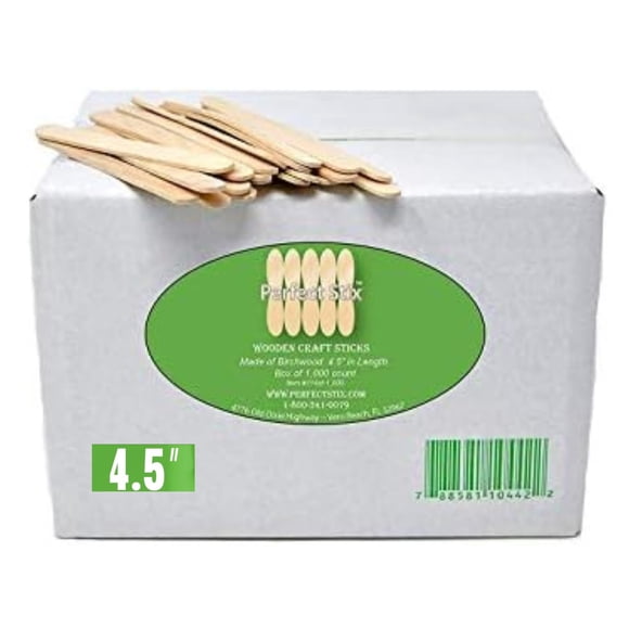Craft Sticks Perfect Stix PS-114st-1,000 de madera natural de 4.5 pulgadas