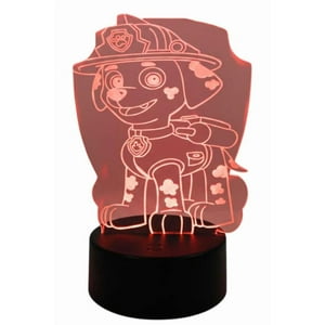 Lelumania - Lampara Ilusion 3D Marshall De 7 Colores, Base Touch