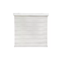 Genérico - Cortina Roller Duo Zebra Día Noche 150X200Cm Blanco Jaspeado