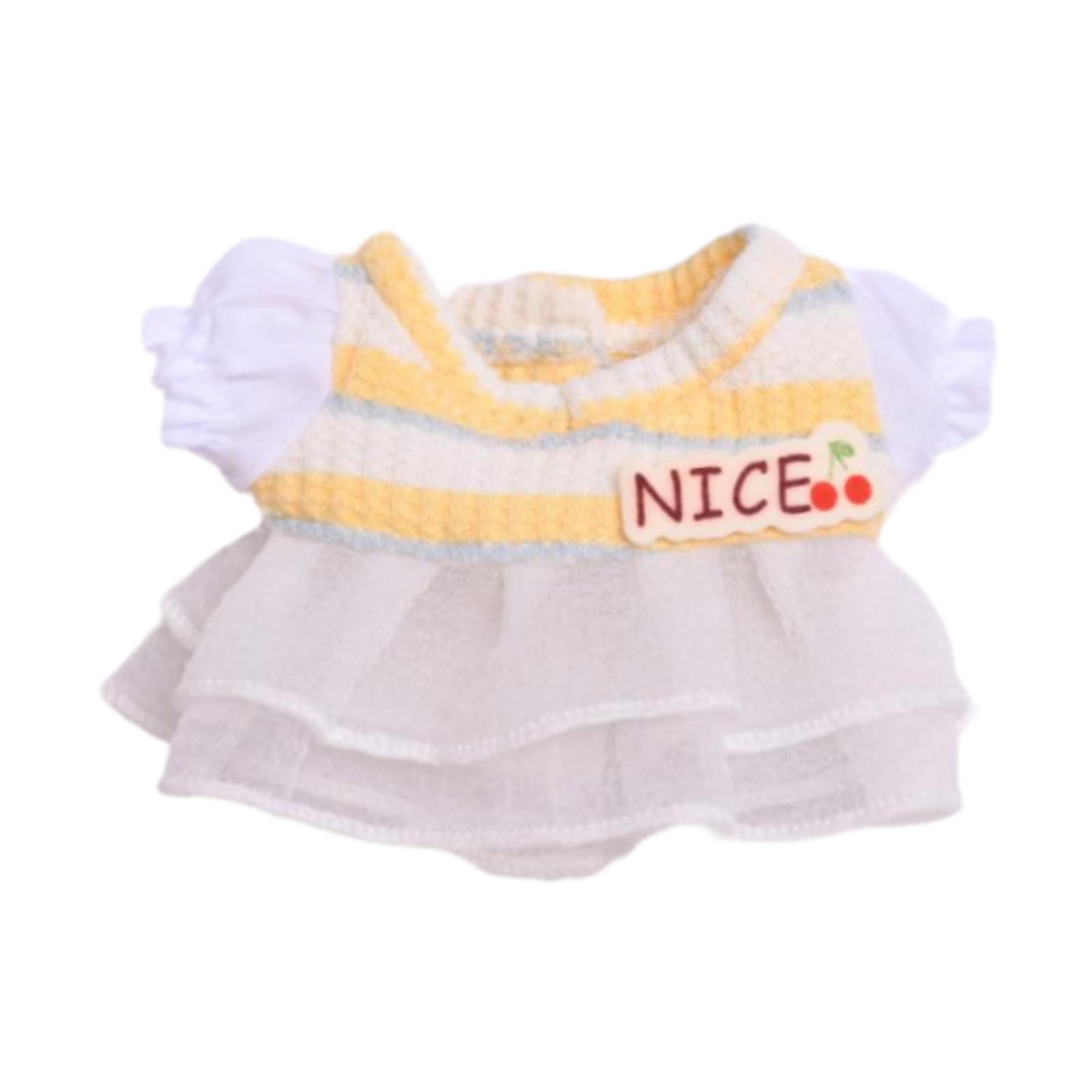 Vestidos Para Muñecas De Peluche De 17 Cm – Ropa Coordinada Para Muñecas Sentadas O De Pie, Regalo Navideño